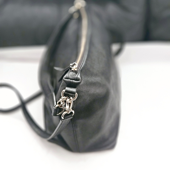 Kate Spade Black 100% Pebbled Leather Messenger 2 Way Shoulder Bag - Picture 5 of 16